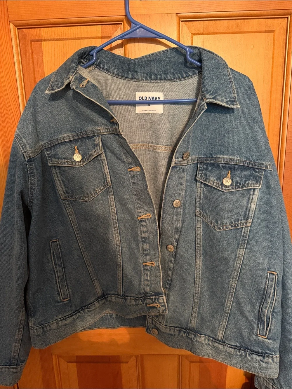 Old Navy Medium Blue Denim Trucker Jacket